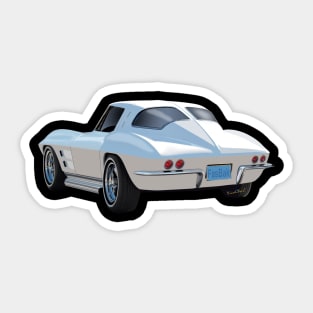 63 Vette Rear Sticker